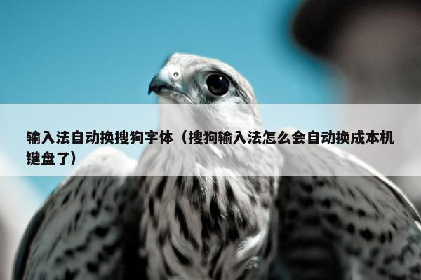 输入法自动换搜狗字体（搜狗输入法怎么会自动换成本机键盘了）