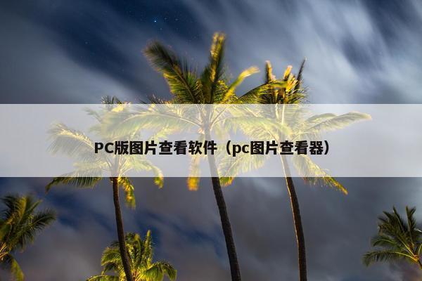 PC版图片查看软件（pc图片查看器）