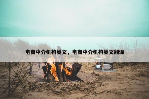 电商中介机构英文,电商中介机构英文翻译 电商中介机构英文,电商中介机构英文翻译