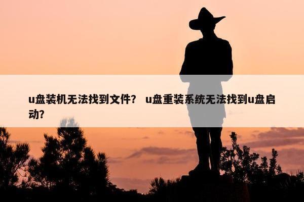 u盘装机无法找到文件？ u盘重装系统无法找到u盘启动？