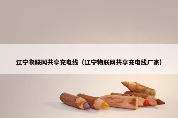 辽宁物联网共享充电线（辽宁物联网共享充电线厂家）