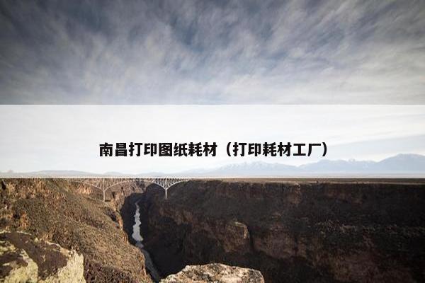 南昌打印图纸耗材（打印耗材工厂）