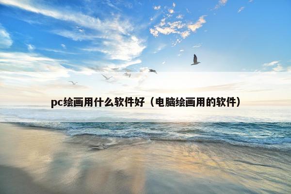pc绘画用什么软件好（电脑绘画用的软件）