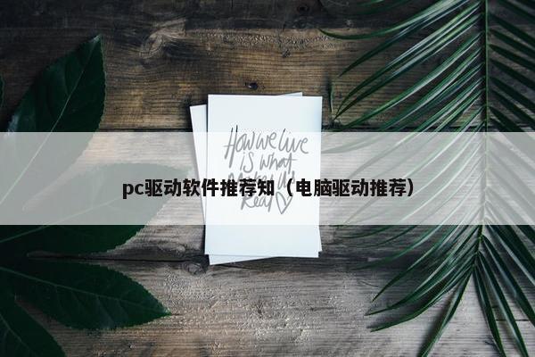 pc驱动软件推荐知（电脑驱动推荐）