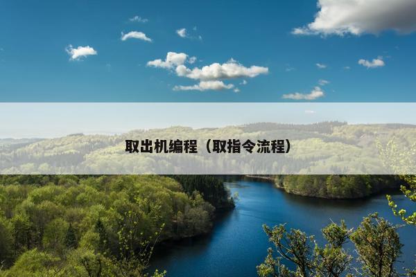 取出机编程（取指令流程）