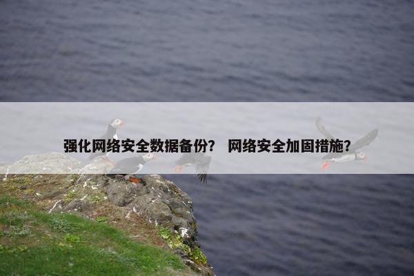强化网络安全数据备份？ 网络安全加固措施？
