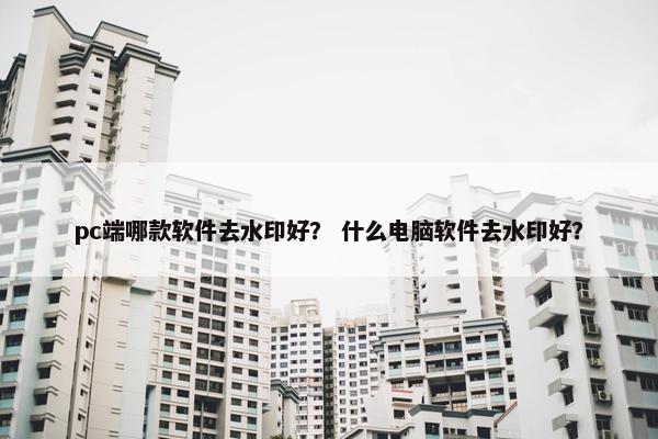 pc端哪款软件去水印好? 什么电脑软件去水印好? pc端哪款软件去水印好? 什么电脑软件去水印好?