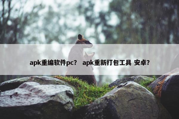 apk重编软件pc? apk重新打包工具 安卓? apk重编软件pc? apk重新打包工具 安卓?