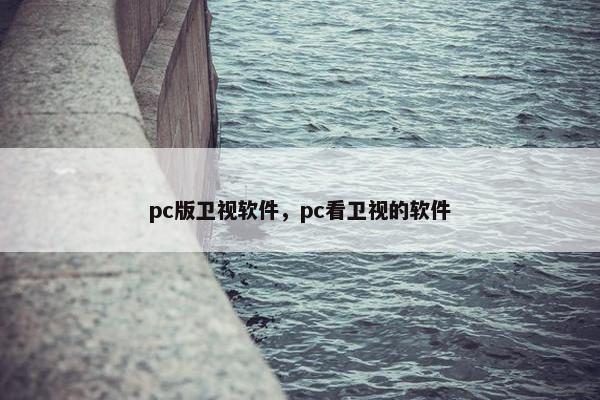 pc版卫视软件，pc看卫视的软件