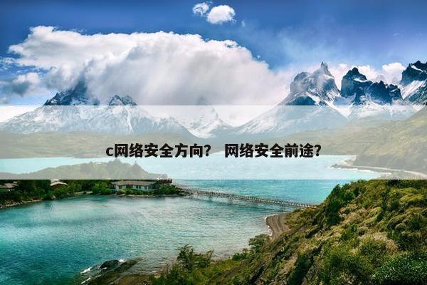 c网络安全方向？ 网络安全前途？