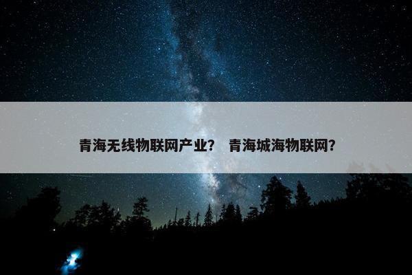 青海无线物联网产业? 青海城海物联网? 青海无线物联网产业? 青海城海物联网?