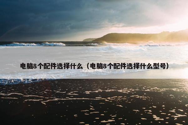 电脑8个配件选择什么(电脑8个配件选择什么型号) 电脑8个配件选择什么(电脑8个配件选择什么型号)