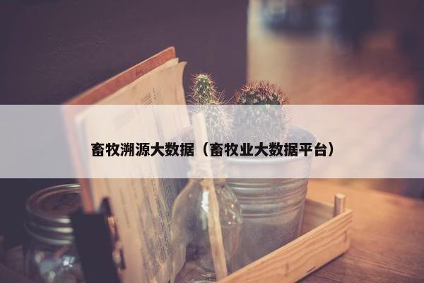 畜牧溯源大数据（畜牧业大数据平台）