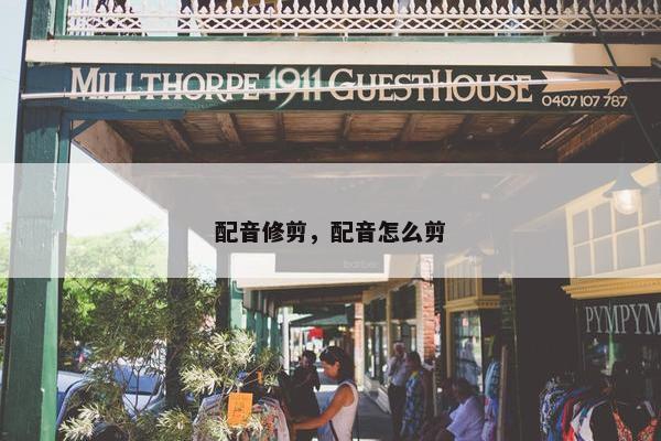 配音修剪，配音怎么剪