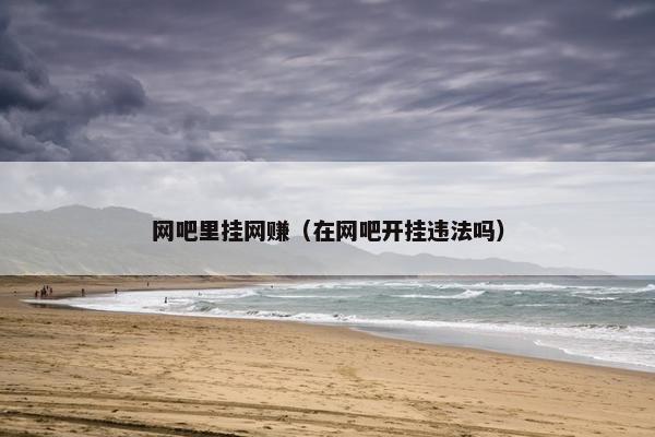 网吧里挂网赚（在网吧开挂违法吗）