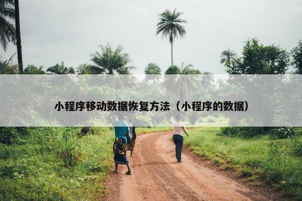 小程序移动数据恢复方法（小程序的数据）