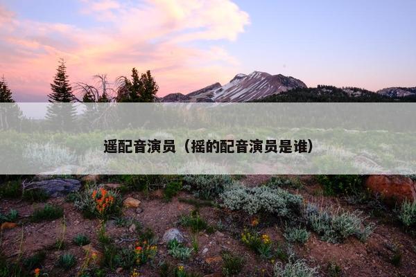 遥配音演员（摇的配音演员是谁）