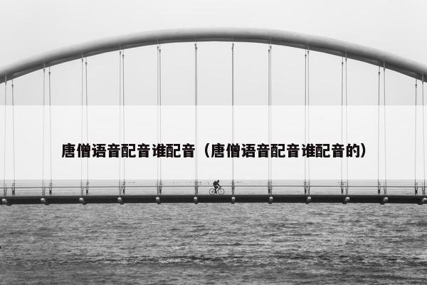 唐僧语音配音谁配音（唐僧语音配音谁配音的）