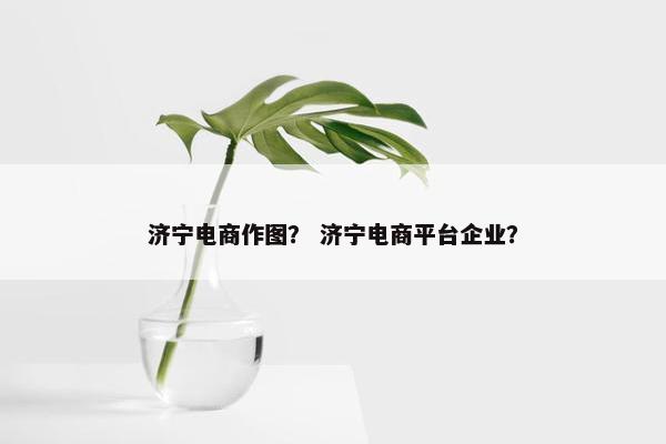 济宁电商作图？ 济宁电商平台企业？