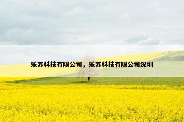 乐苏科技有限公司,乐苏科技有限公司深圳 乐苏科技有限公司,乐苏科技有限公司深圳