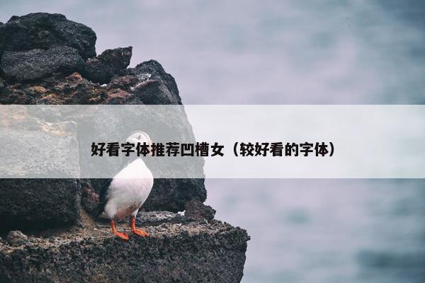 好看字体推荐凹槽女（较好看的字体）