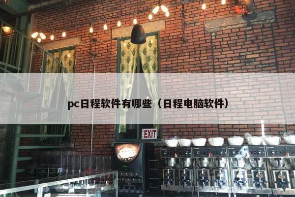 pc日程软件有哪些（日程电脑软件）