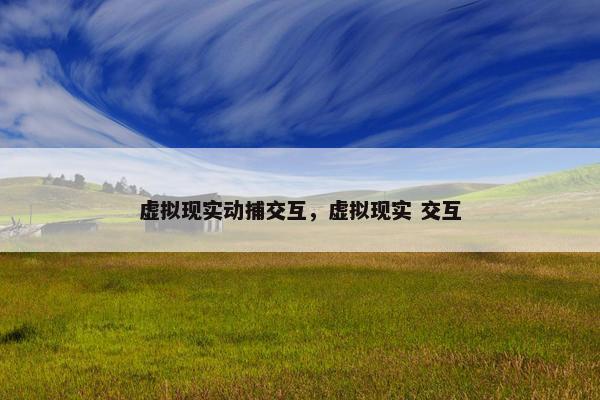 虚拟现实动捕交互，虚拟现实 交互