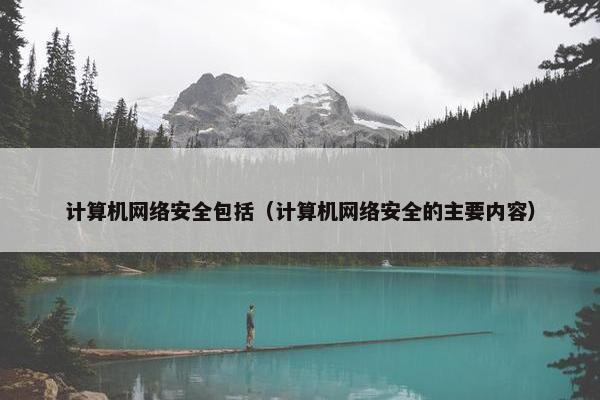 计算机网络安全包括（计算机网络安全的主要内容）