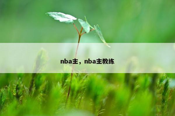 nba主，nba主教练
