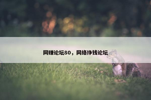 网赚论坛80，网络挣钱论坛