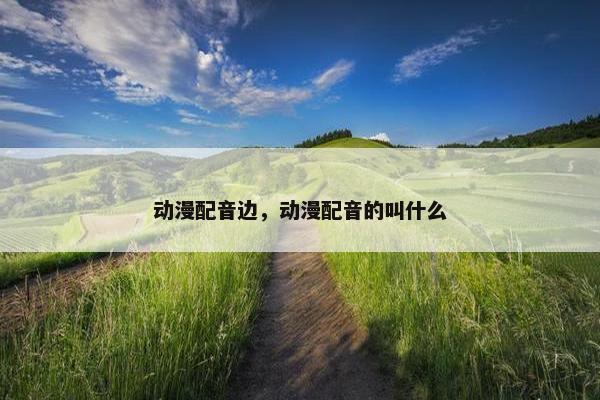 动漫配音边，动漫配音的叫什么