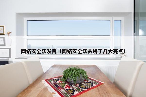 网络安全法发目（网络安全法共讲了几大亮点）