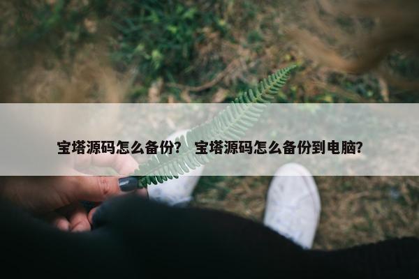 宝塔源码怎么备份？ 宝塔源码怎么备份到电脑？