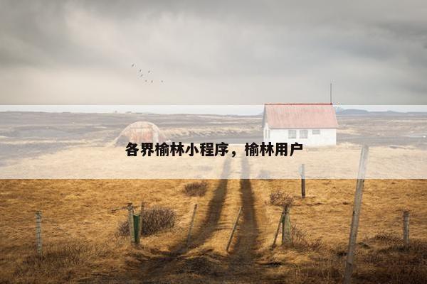 各界榆林小程序，榆林用户