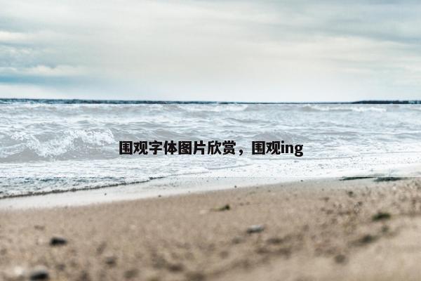 围观字体图片欣赏，围观ing