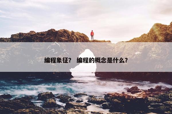 编程象征？ 编程的概念是什么？