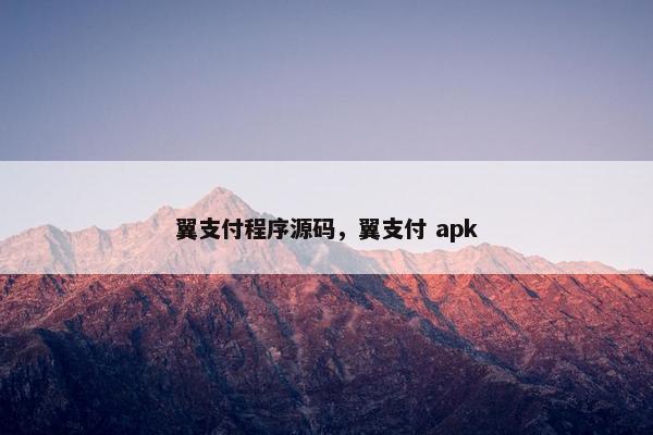 翼支付程序源码，翼支付 apk