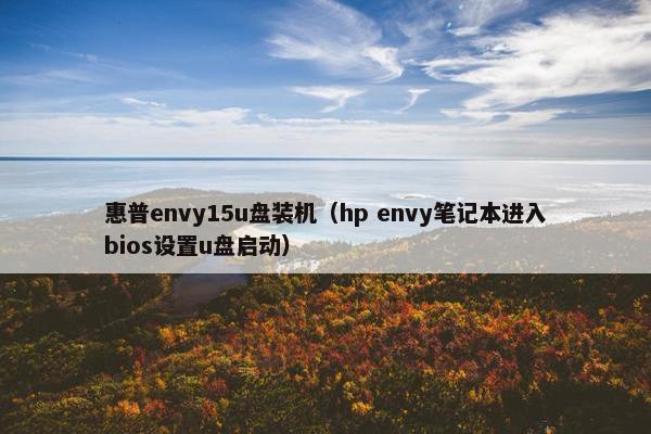 惠普envy15u盘装机（hp envy笔记本进入bios设置u盘启动）