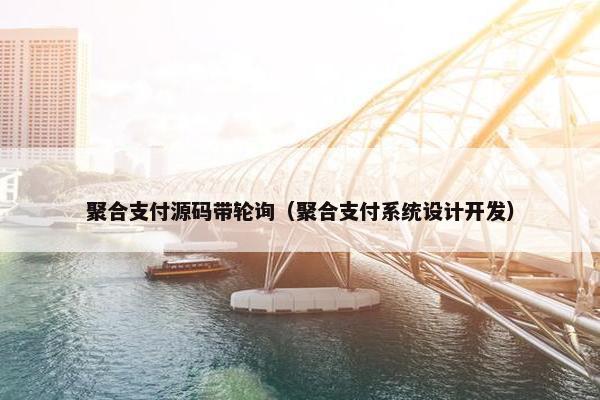 聚合支付源码带轮询（聚合支付系统设计开发）