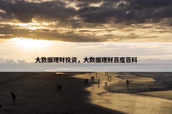 大数据理财投资，大数据理财百度百科
