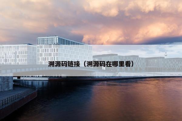溯源码链接（溯源码在哪里看）