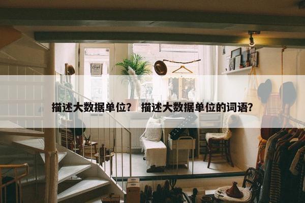 描述大数据单位？ 描述大数据单位的词语？