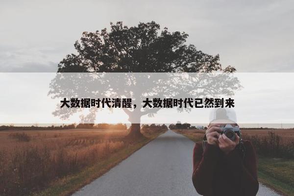 大数据时代清醒，大数据时代已然到来