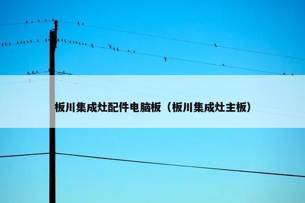 板川集成灶配件电脑板（板川集成灶主板）