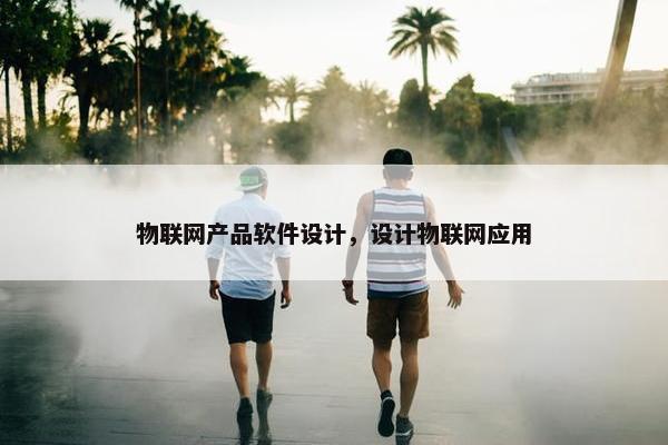 物联网产品软件设计，设计物联网应用