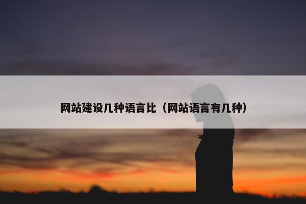 网站建设几种语言比（网站语言有几种）