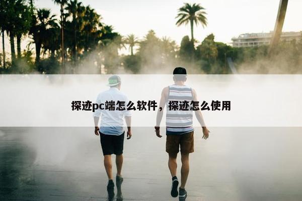 探迹pc端怎么软件，探迹怎么使用