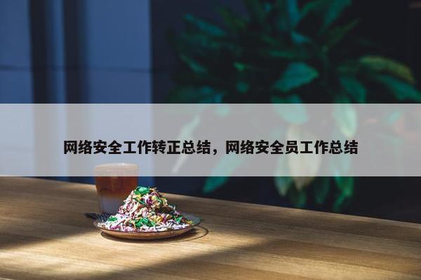 网络安全工作转正总结，网络安全员工作总结