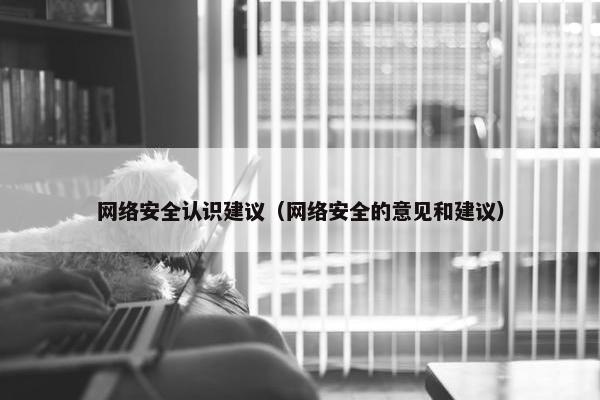 网络安全认识建议（网络安全的意见和建议）