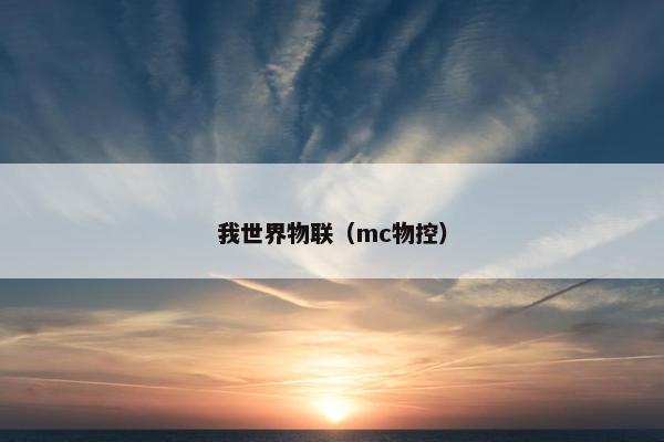 我世界物联（mc物控）